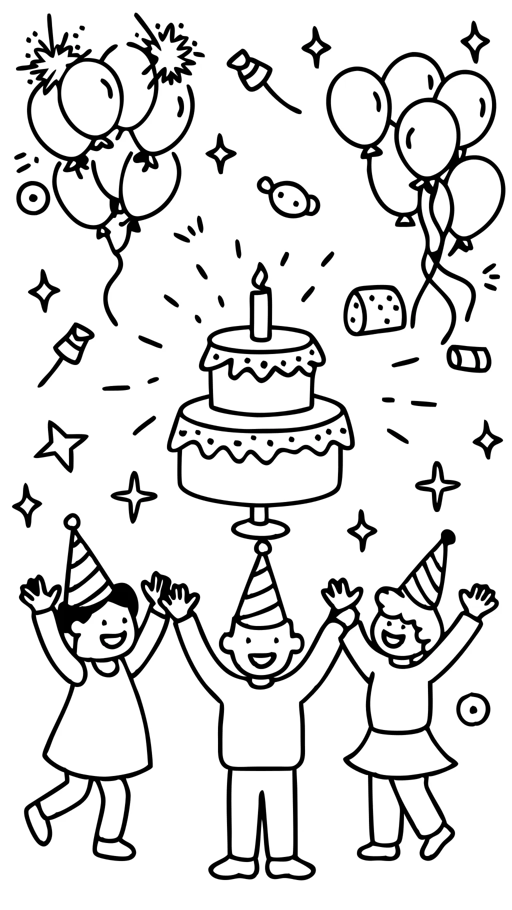 party coloring pages